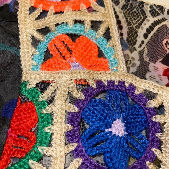 NWT JOHNNY WAS ROSE LACE TRISTAN BLOUSE - Picture 8 of 11